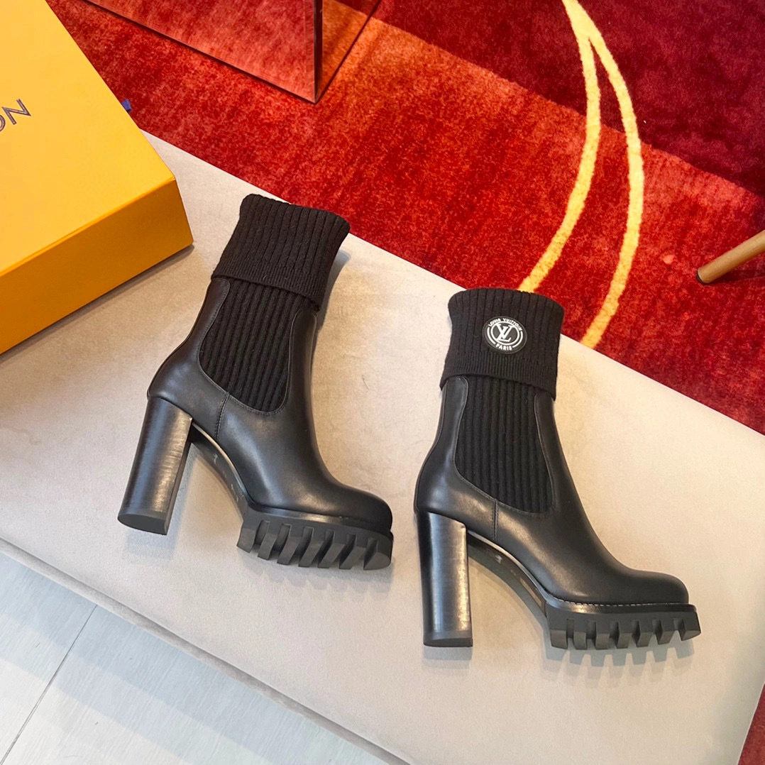 &coco -Star Trail wool heel height ：9.5cm， Base thickness 2cm Calfskin item:B-X198J2109